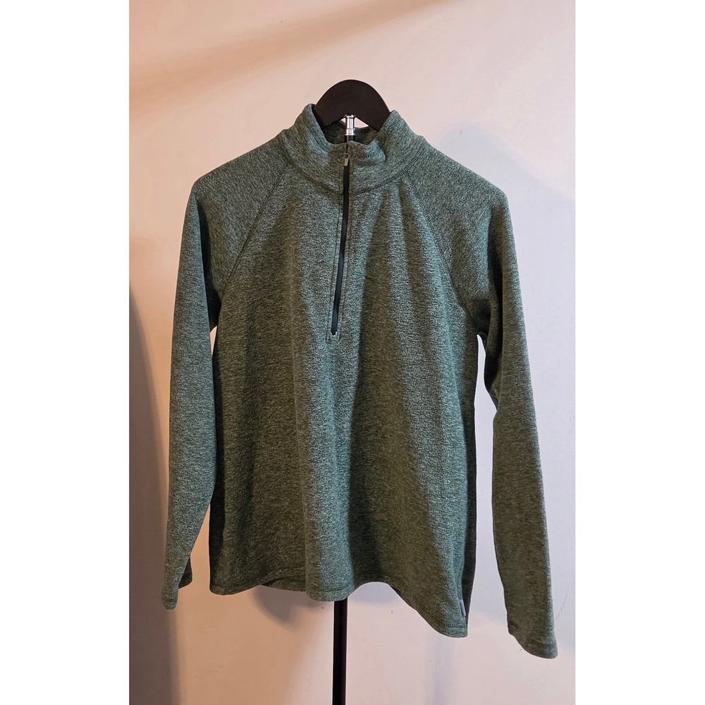 Eddie Bauer Quarter Zip Pullover Jacket Women's Size Medium Green